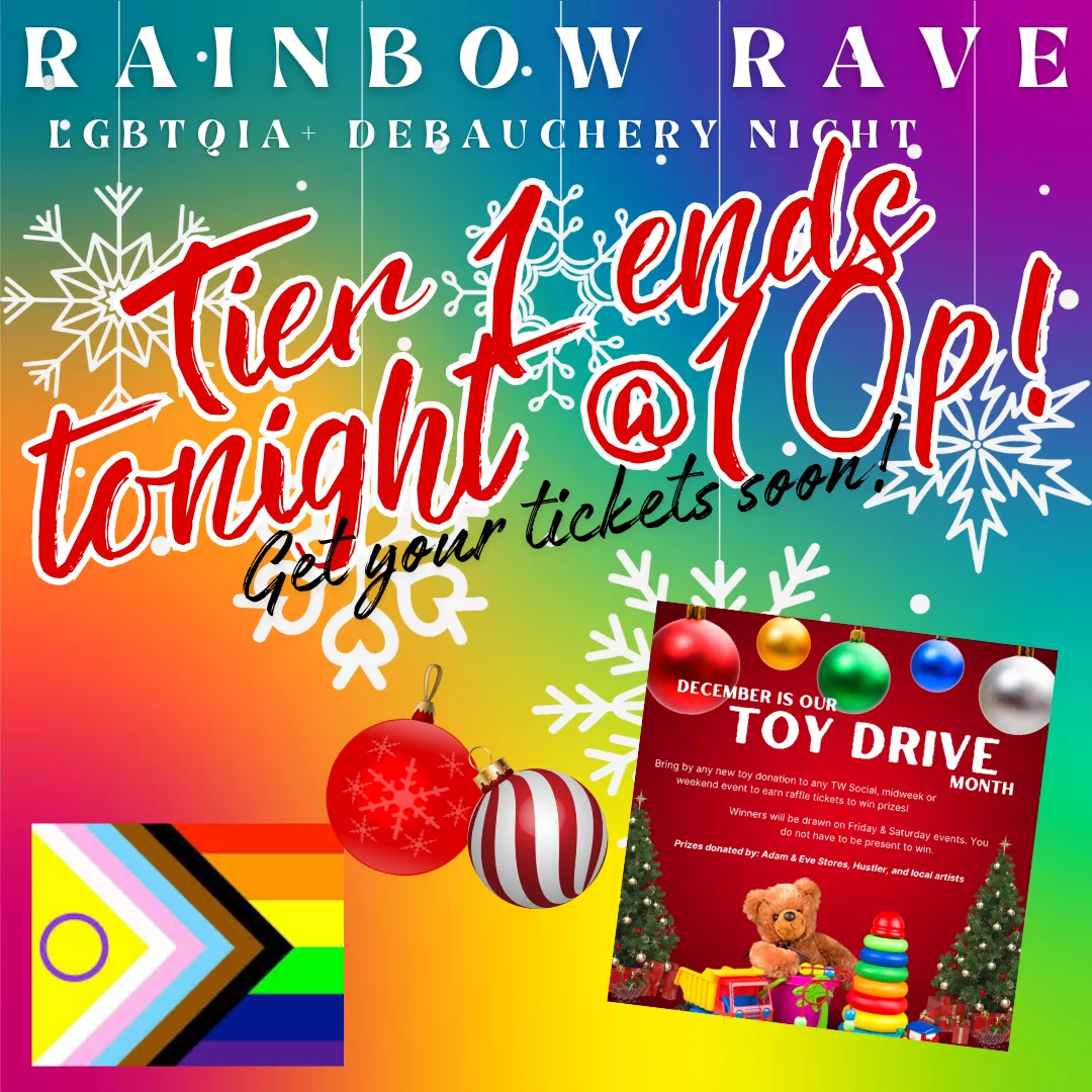 Tier 1 ends tonight 10p! Get your tickets for $30 till then! After 10p it goes up to $40....Gonna be a fun night, don't miss out!