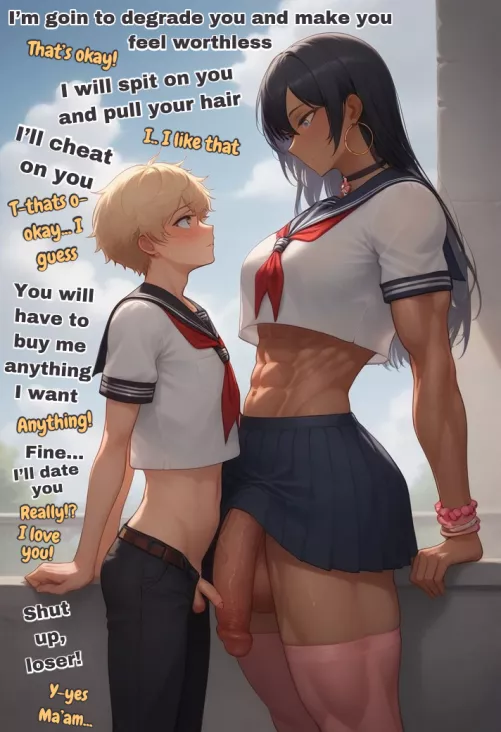 Dating the most popular Futa at school comes with a few conditions