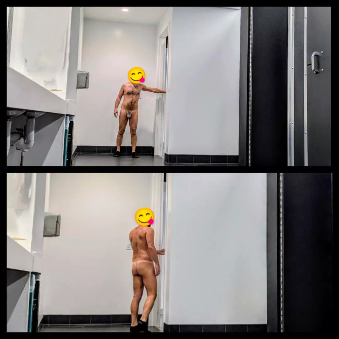 Holding the door open like a gentleman