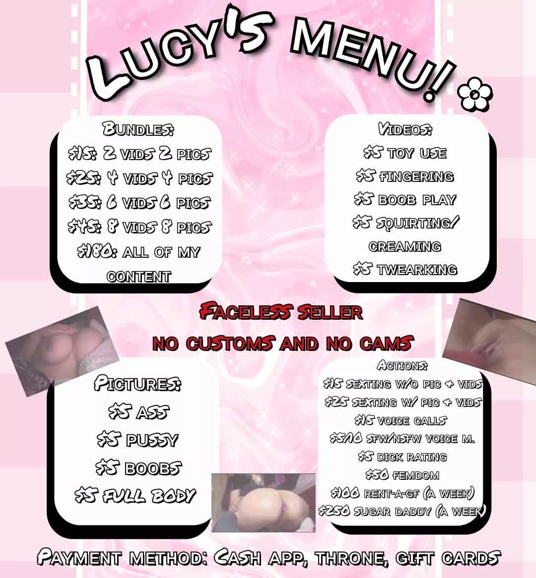 I'm accepting PayPal now! DM me daddy 