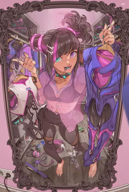 Juri’s closet artwork by (Edwin Huang)