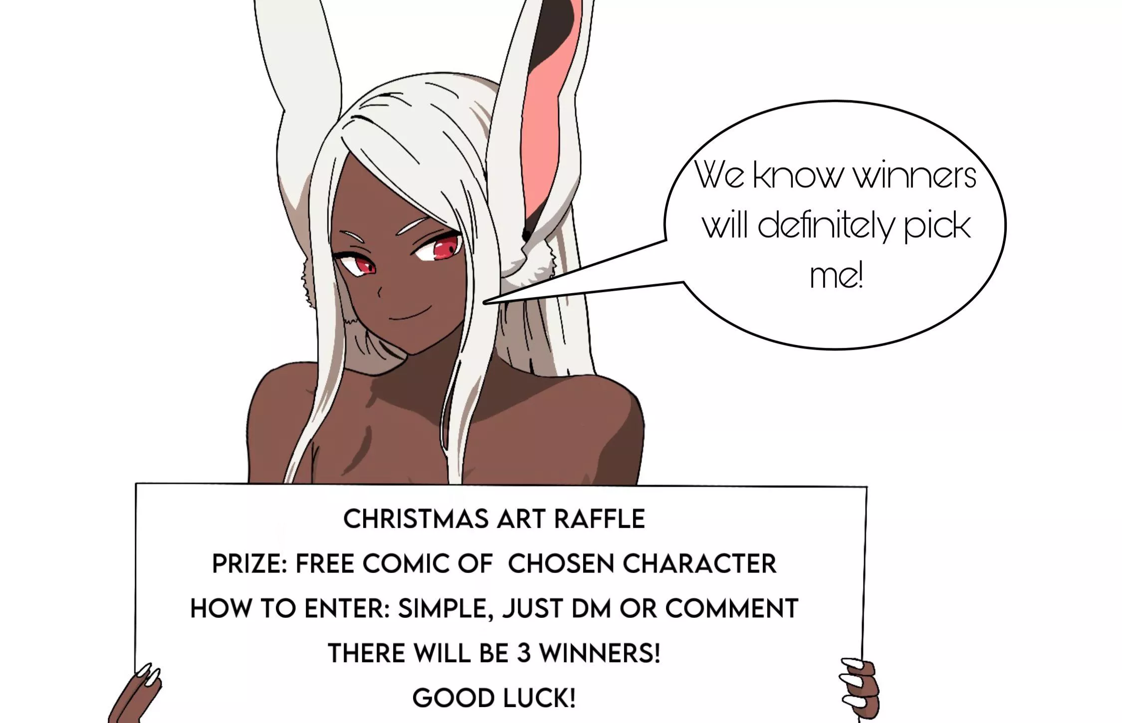 Mirko announcing Christmas raffle