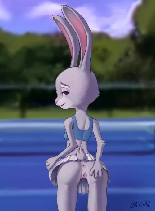 Playing Tennis (BackTail)