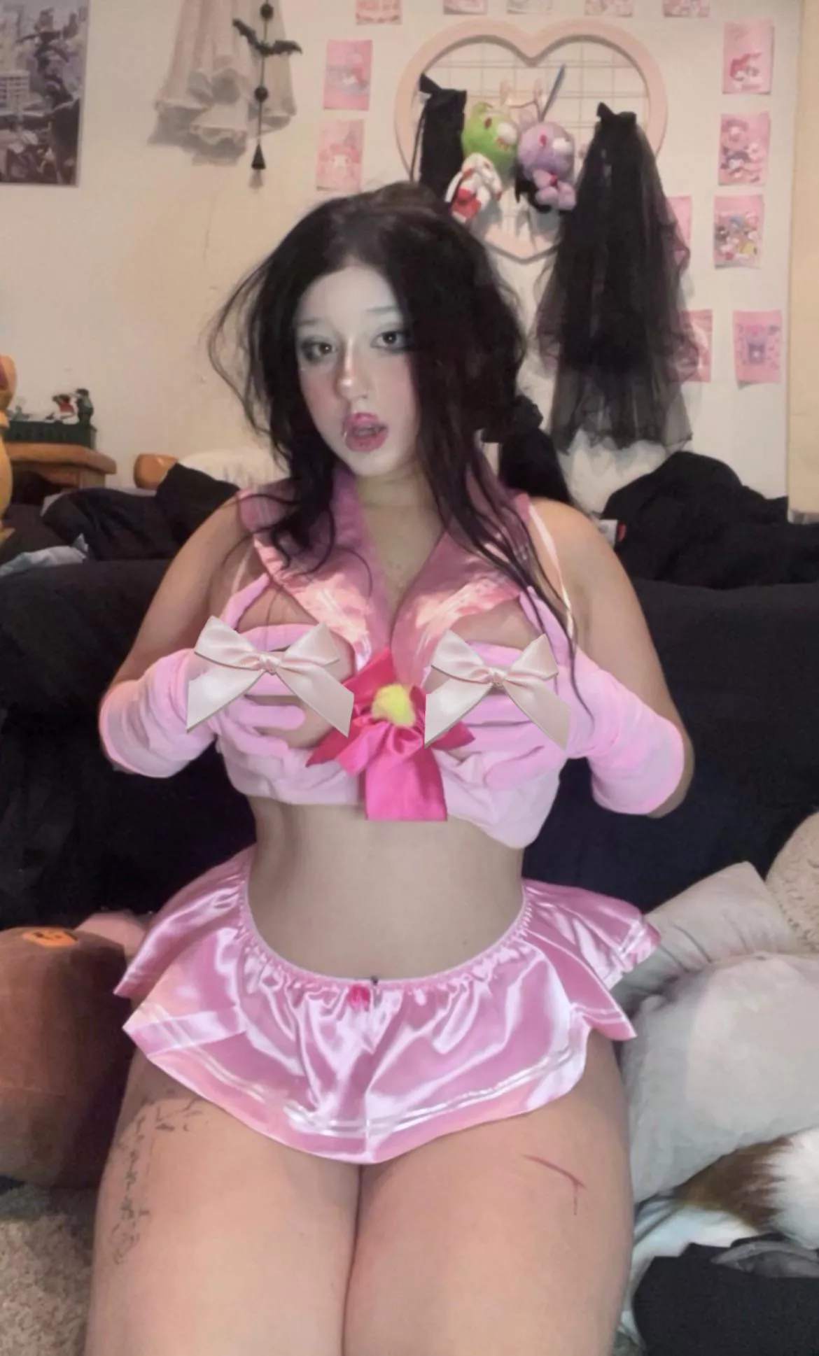 Pull my pigtails back