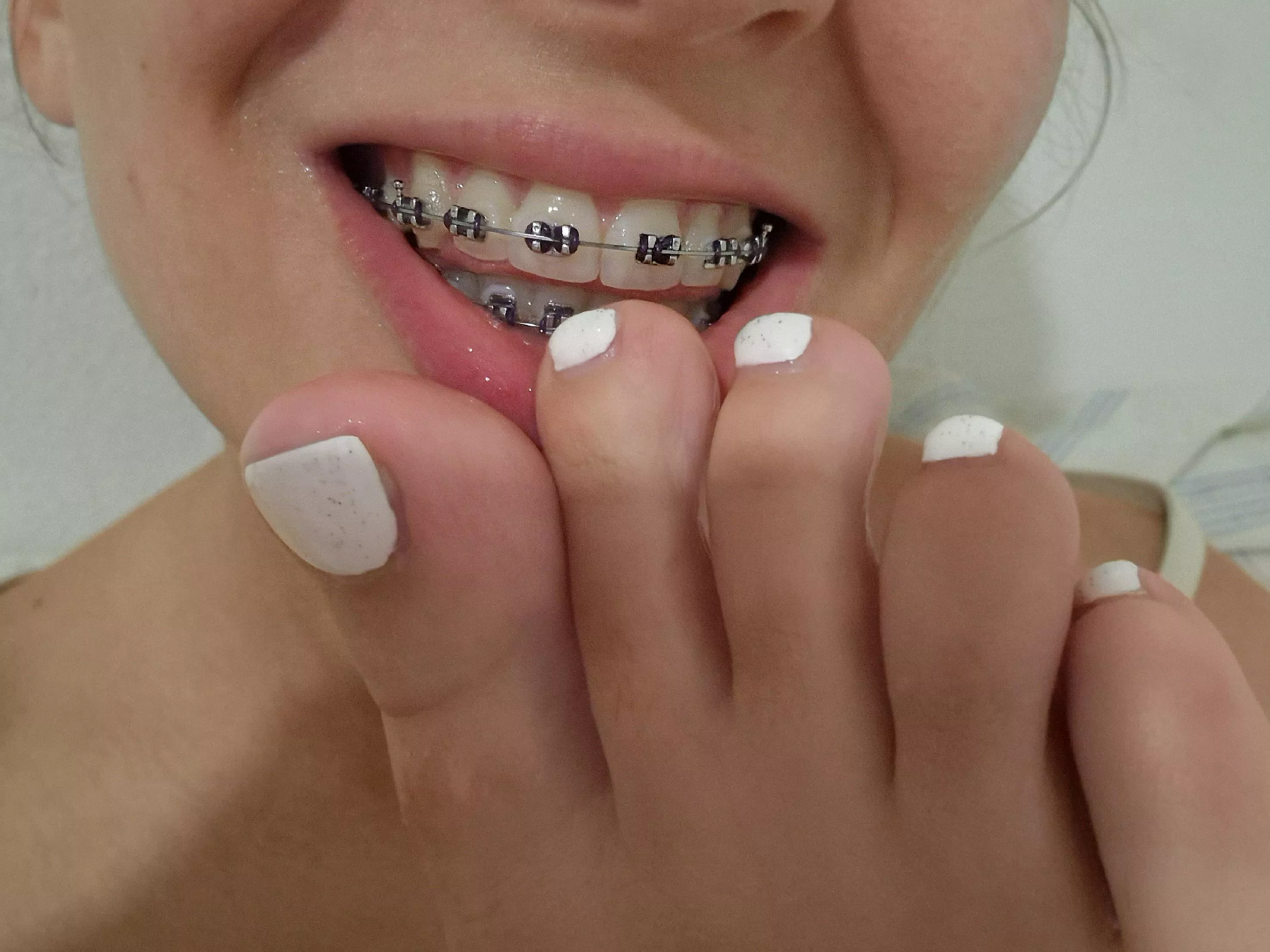 White toes and smile to make your day even better 