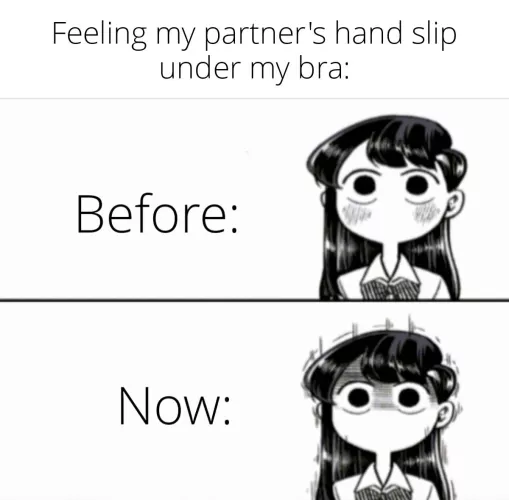 Who the fuck in HRT headquarters decided I would develop ticklish nipples! 