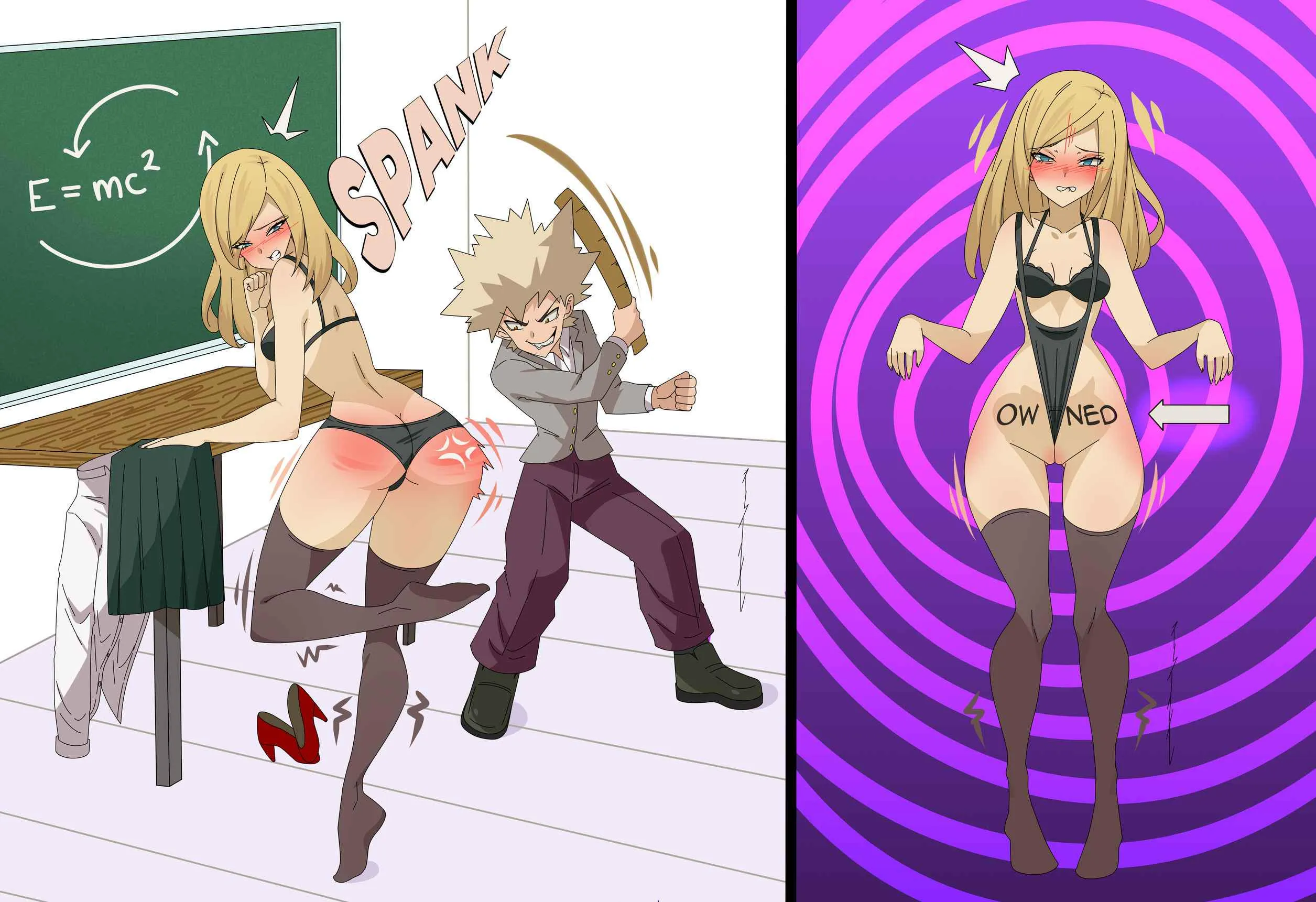 A harsh lesson in humiliation (artwork by Rirnn)