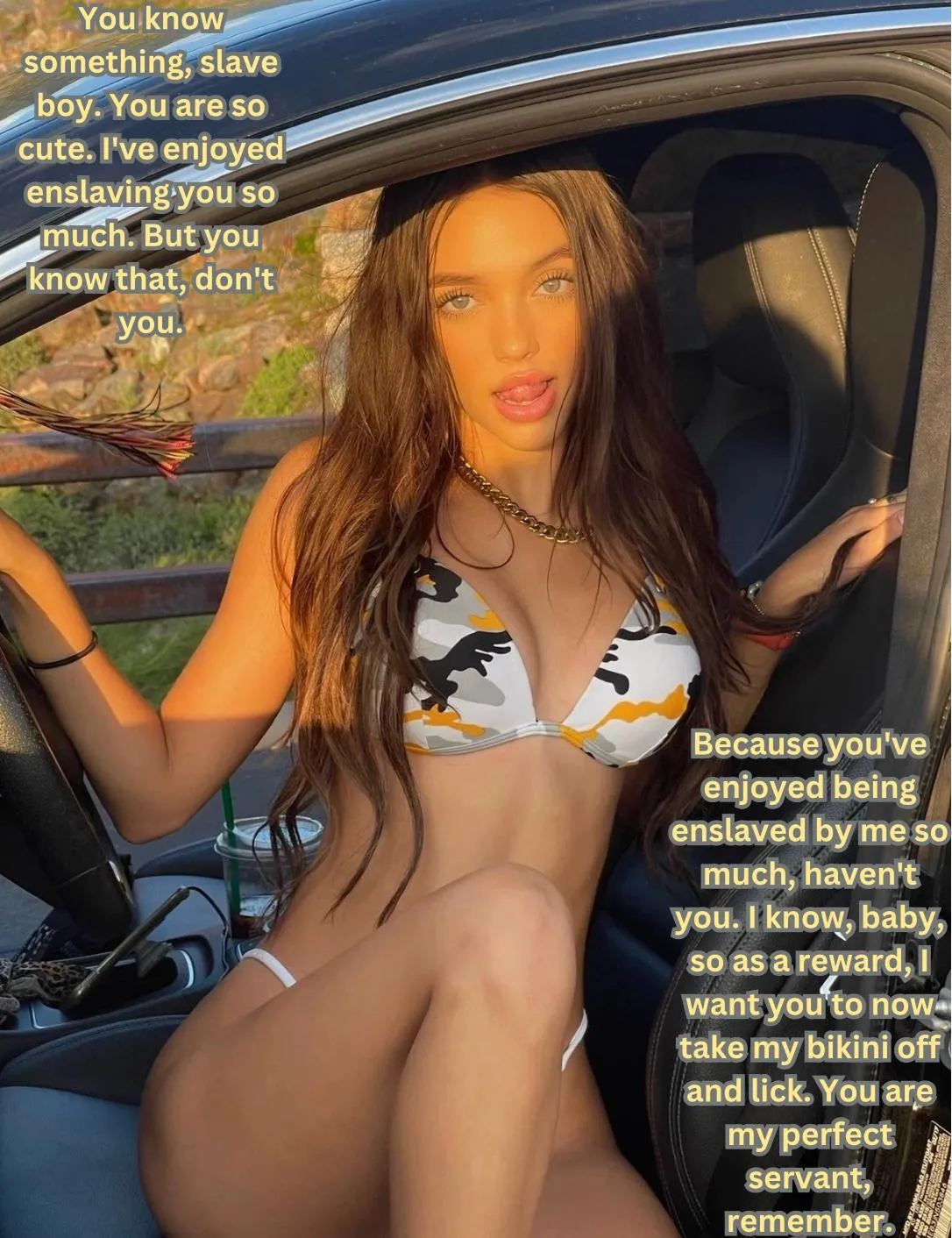 An owner and slaves happy reality