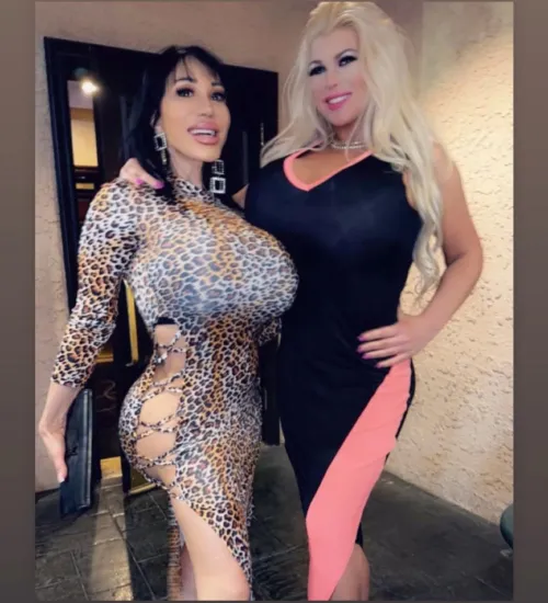 Ava devine and Victoria vale two well worn bimbos still out shining the younger girls