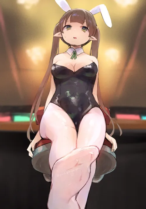 Ayumi in a bunny suit