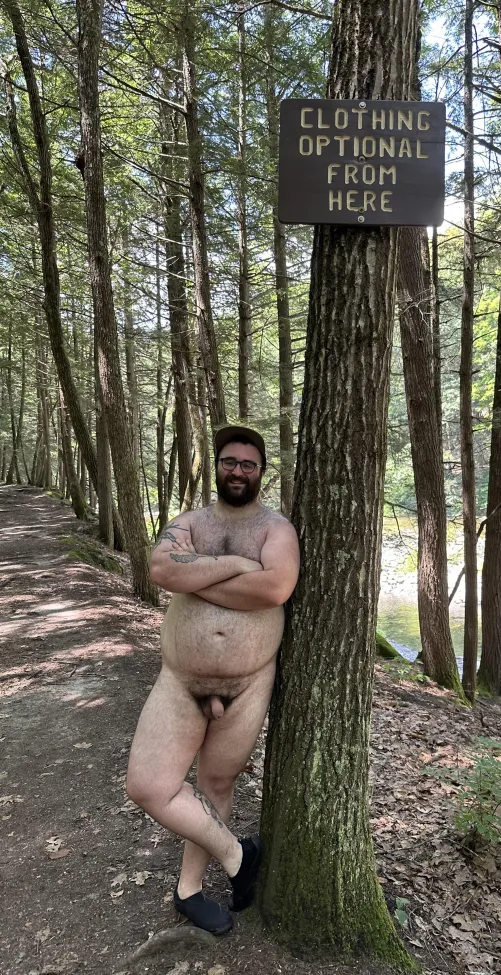 back in warmer weather at rock river in VT