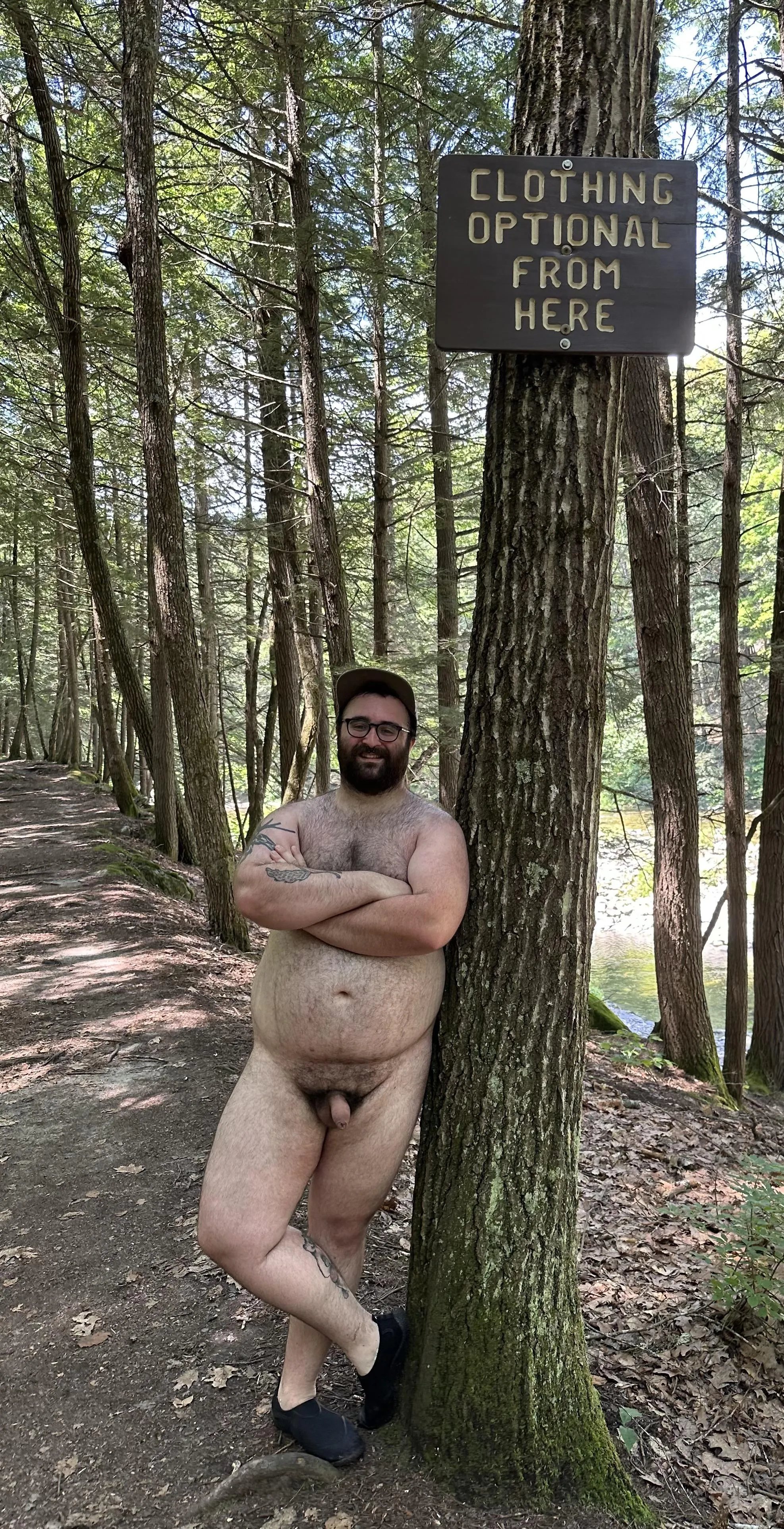 back in warmer weather at rock river in VT