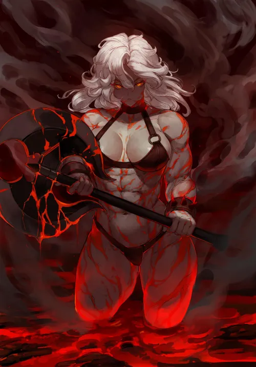 Big girl with a big axe (by me)