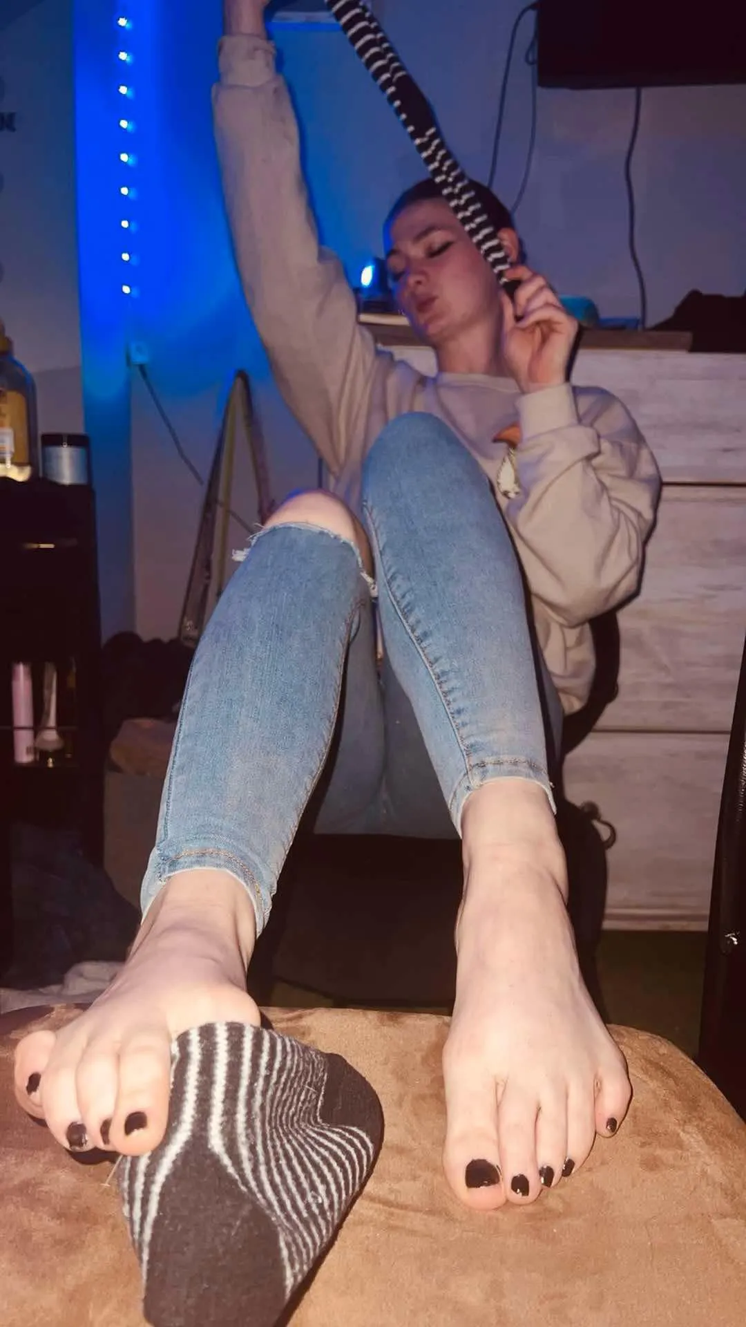 Black nails and smelly socks