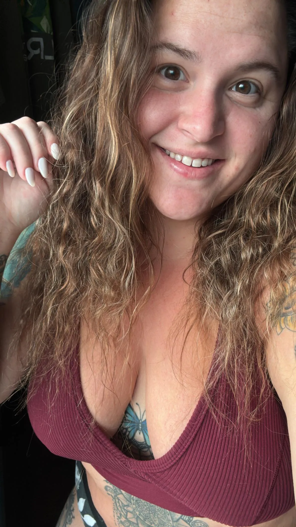 Can this  bbw covered in ink with big naturals titties quench your thirst!