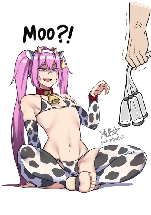 Cow-Boy milking time