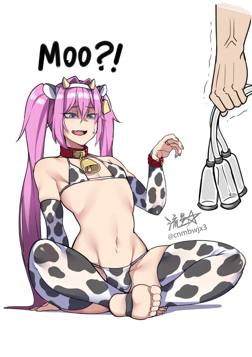 Cow-Boy milking time