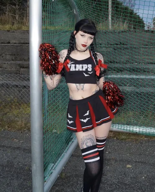ever had a goth cheerleader?