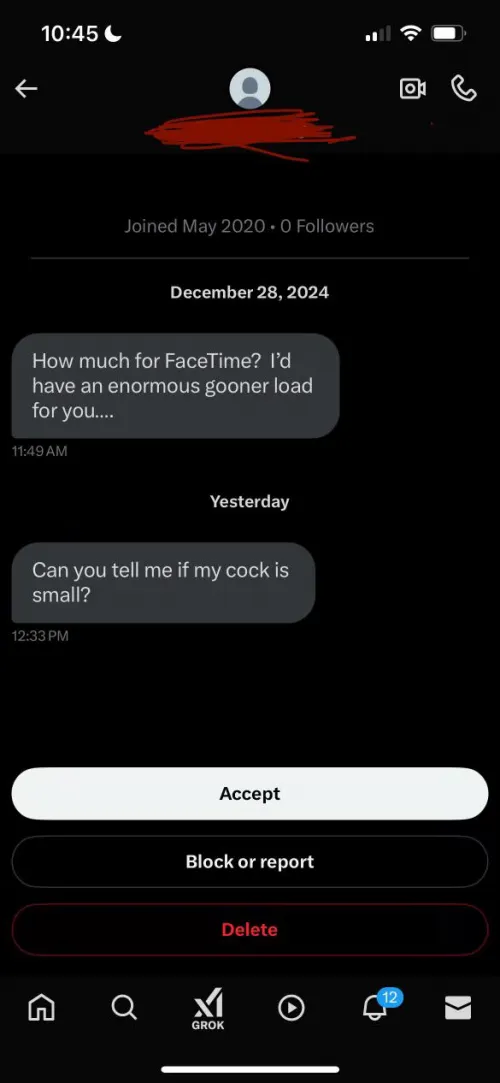 Immediately blocked this one lol. I’m sure most of you also have the ability to sense when someone is broke lol. Unfortunately I do make sales through Twitter pretty frequently, otherwise those DM’s would be off forever too lmfao