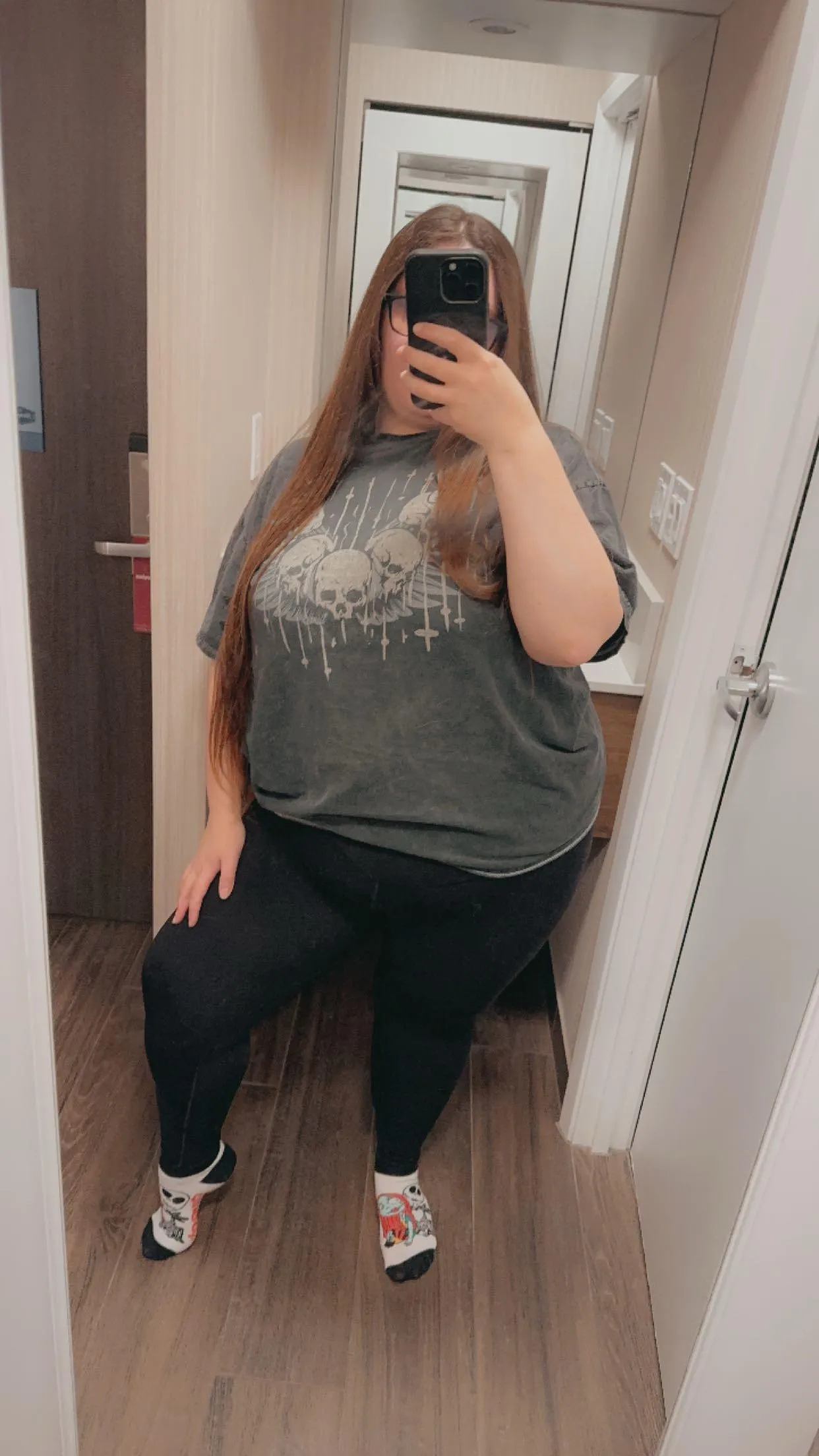 Leggings and a  tshirt makes for a great comfy Friday