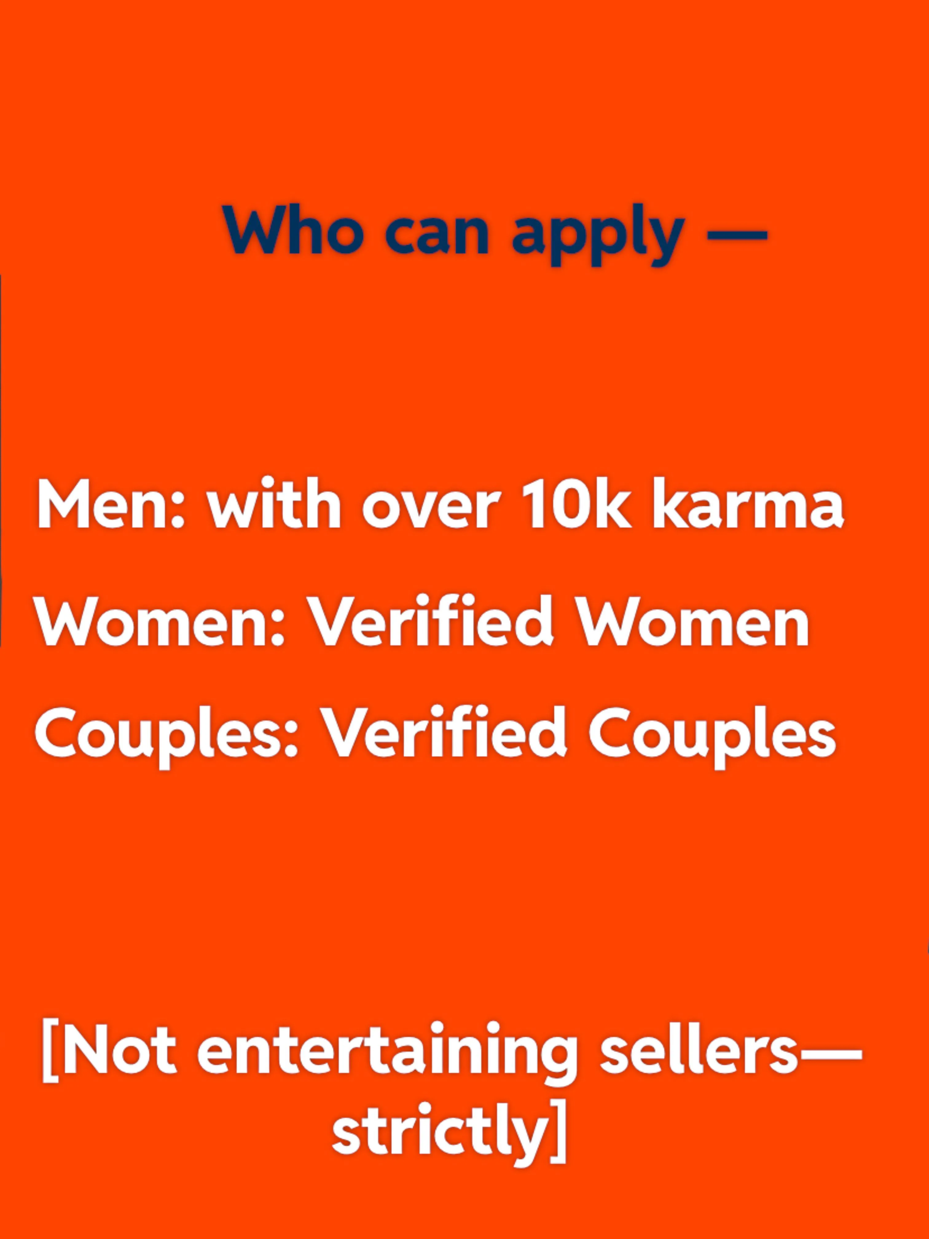 Looking for Moderators! Comment / Message me to apply