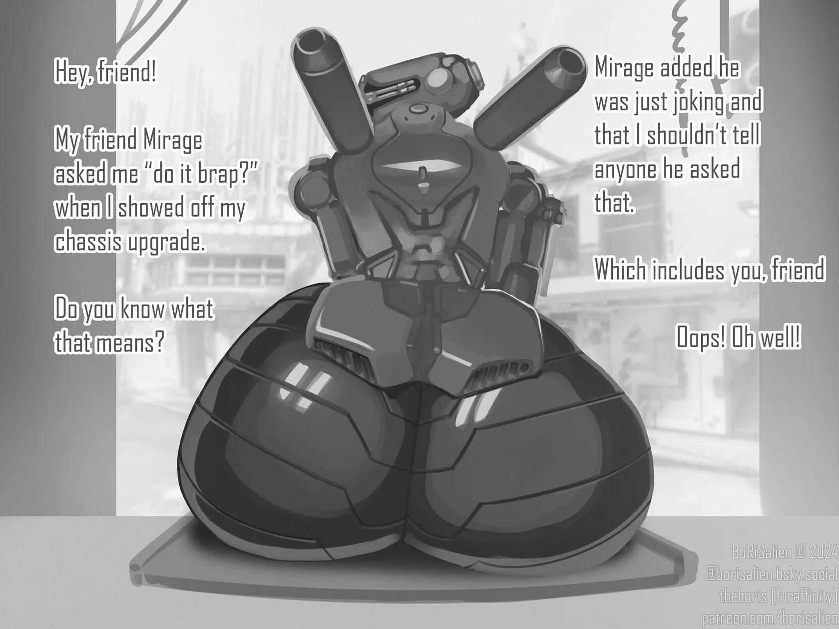 [M] (theboris) i think the point of grim dark settings is to make you feel better about where you are in life. minimum wage jobs aren't great but at least we don't live in the City or something. hey did you know it's Man day