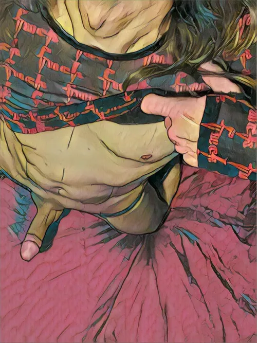 Peel it off (self portrait) by me