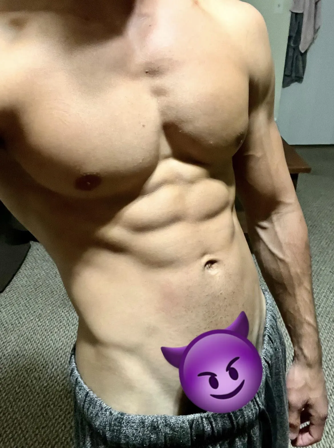 Rock hard BIG chest :)