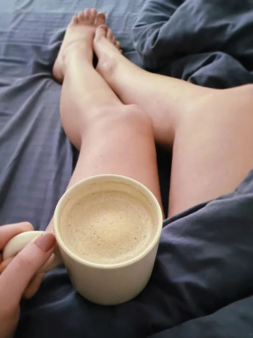 Saturday mornings… just me, my coffee, and my soft feet. Want to join?