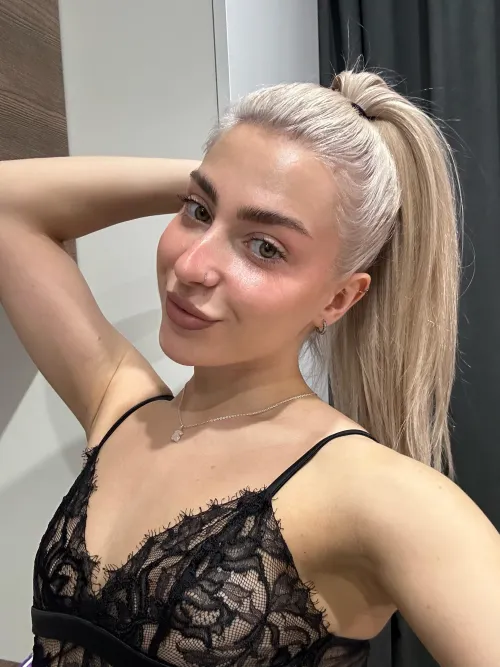 Smiling even though I don't have the figure men usually prefer