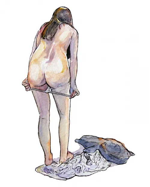 Undressing (commission) by me