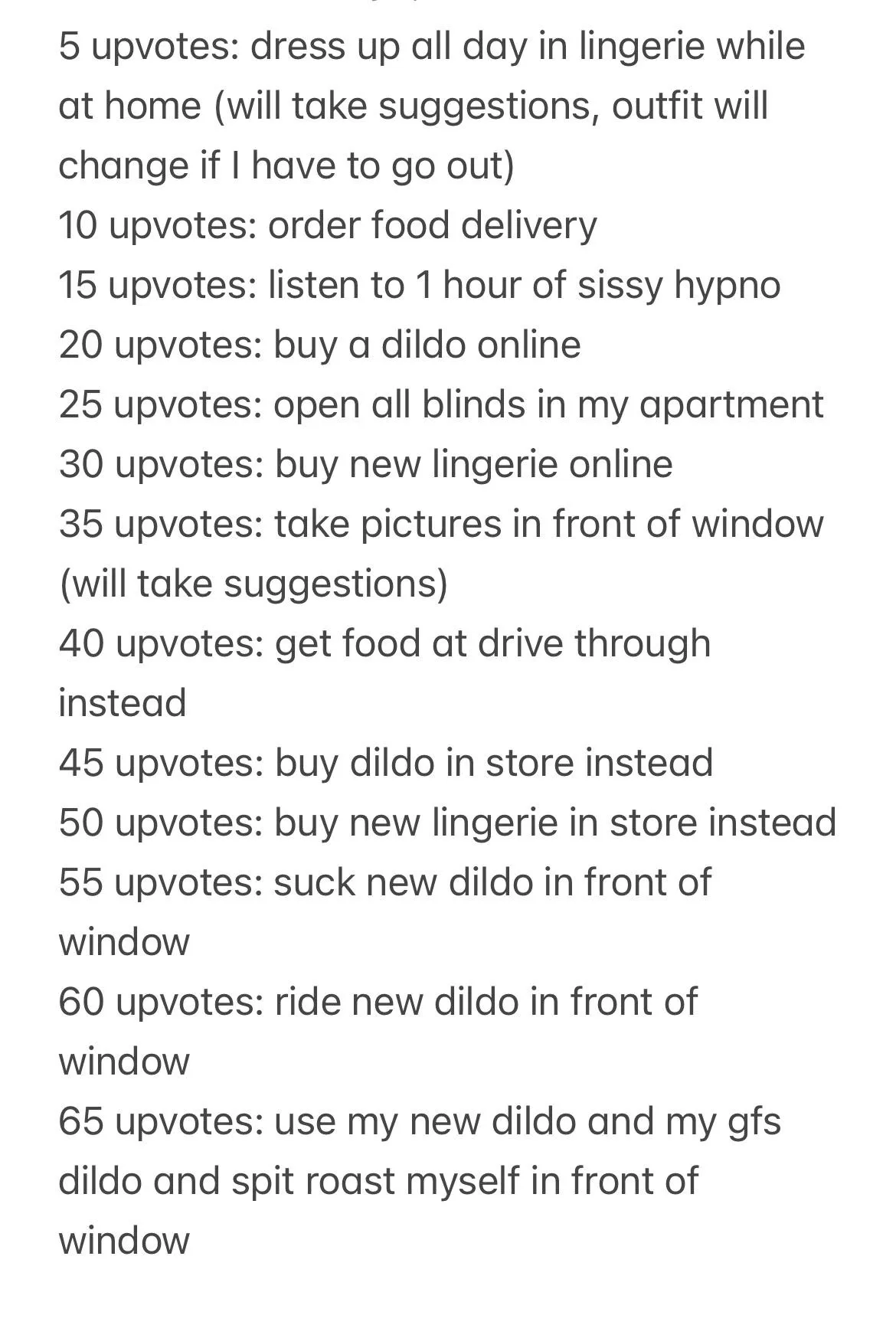 Upvote tasks for tomorrow