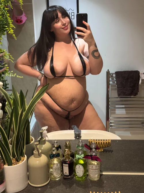 would you rather grab my belly or watch it bounce?