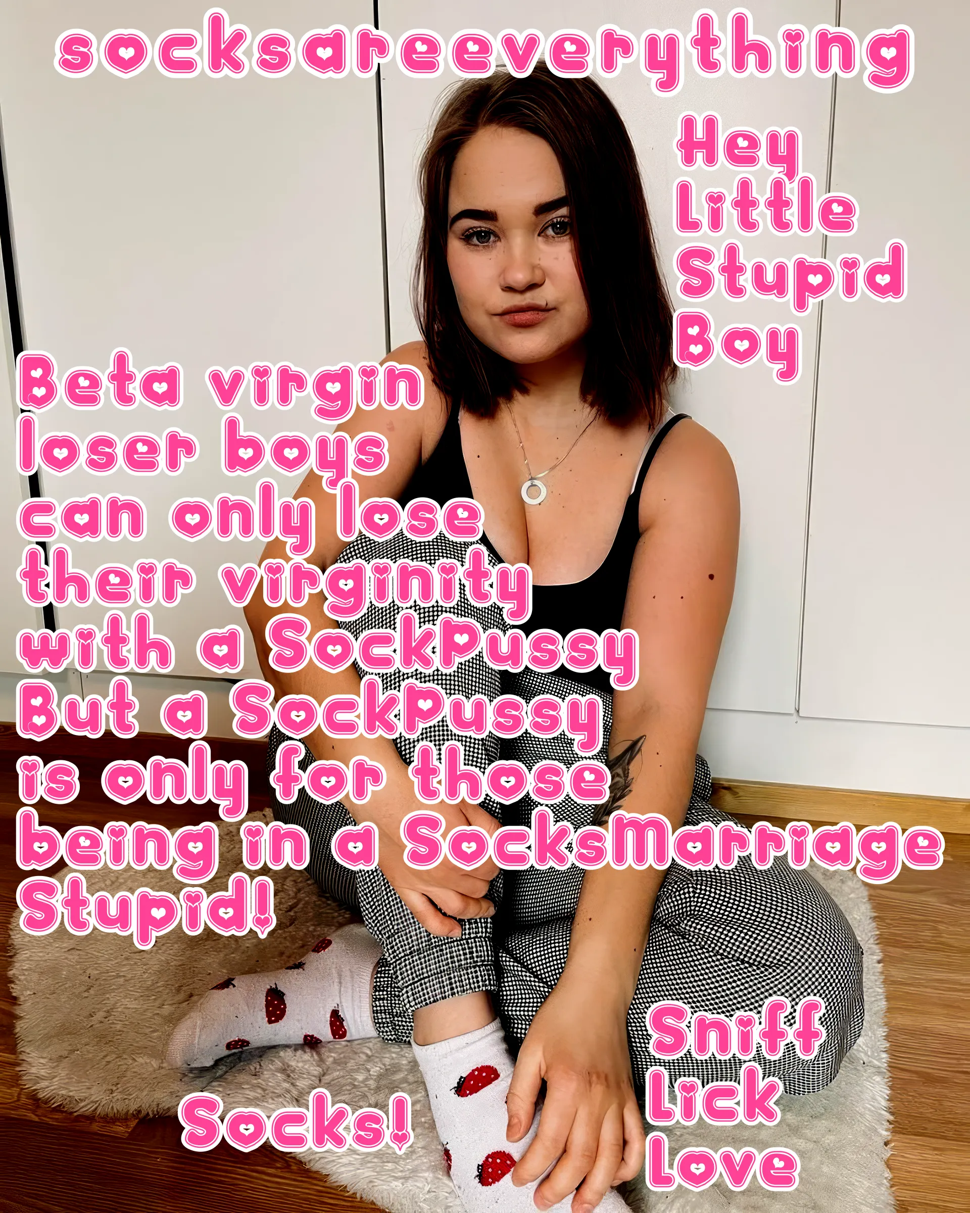You are just a little sockssexual beta loser and may only get with Socks Pussy! Marry my socks first! Thats your beta duty. SocksAreEverything2 on ImageFap