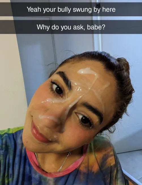 Your bully texted you that he swung by your place so you asked your gf