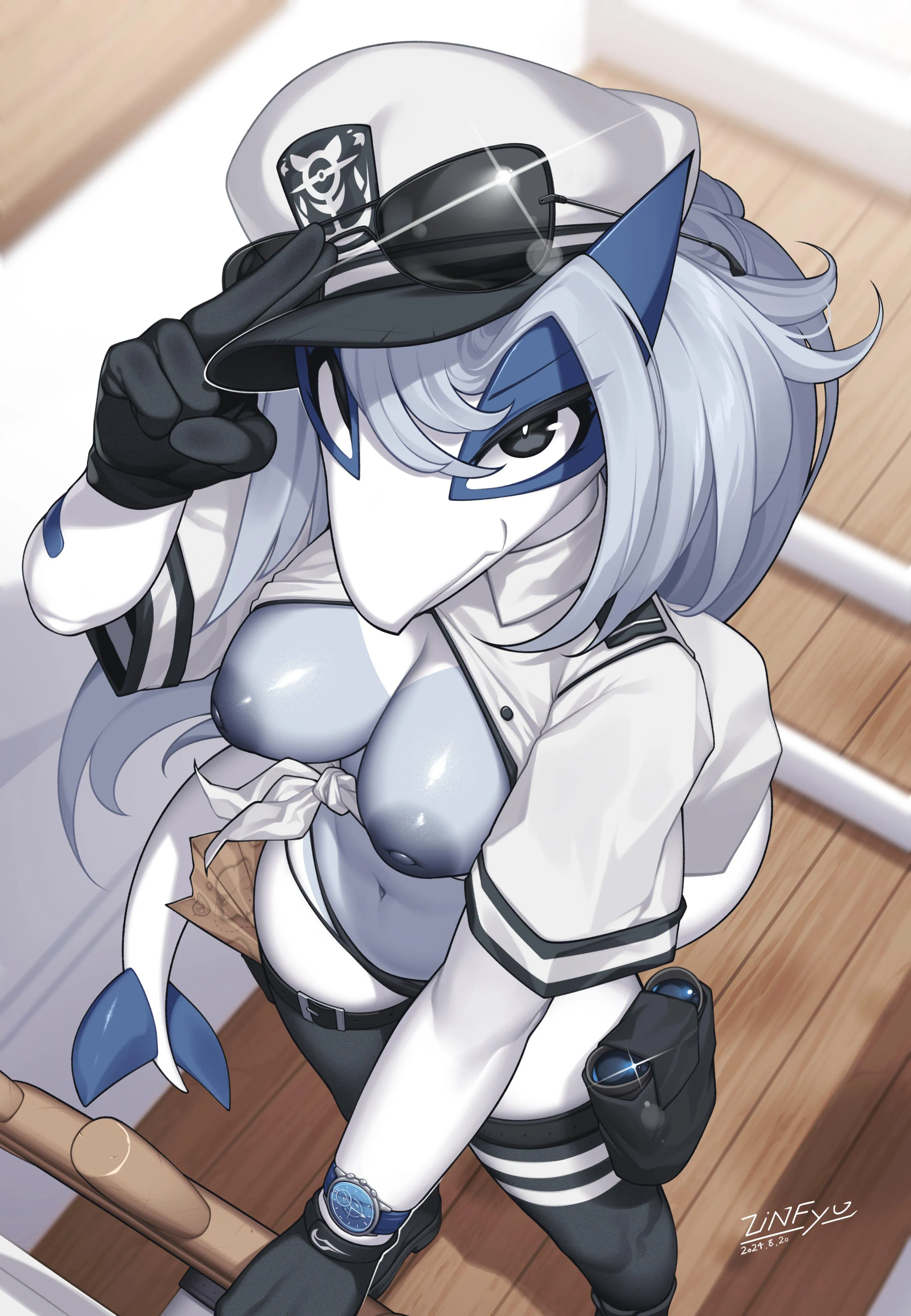 Anthro female pokemon with US navy branches? it's more likely than you think