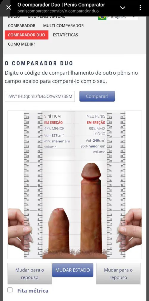 Any big cock to compare, sph and bully? Lets compare using peniscomparator site My telegram: @Rrygxa