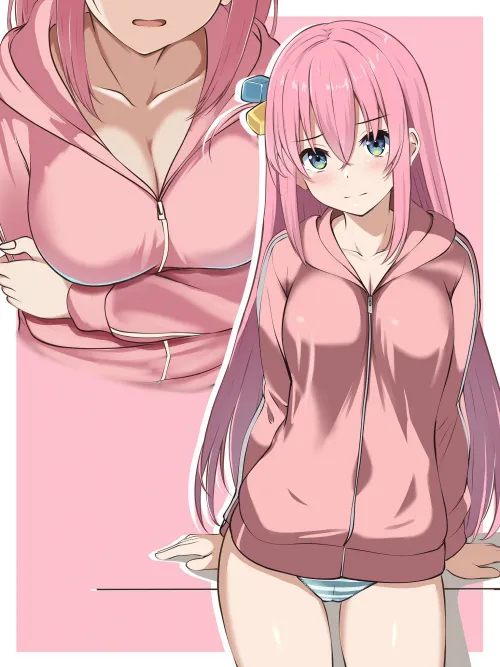 Bocchi Too Embarrassed To Show Her Swimsuit (By @borgbattlerT On X)