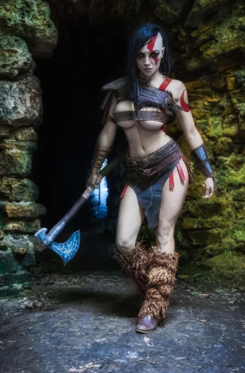 Female Kratos by Octokuro