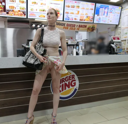 Flashing at Burger King