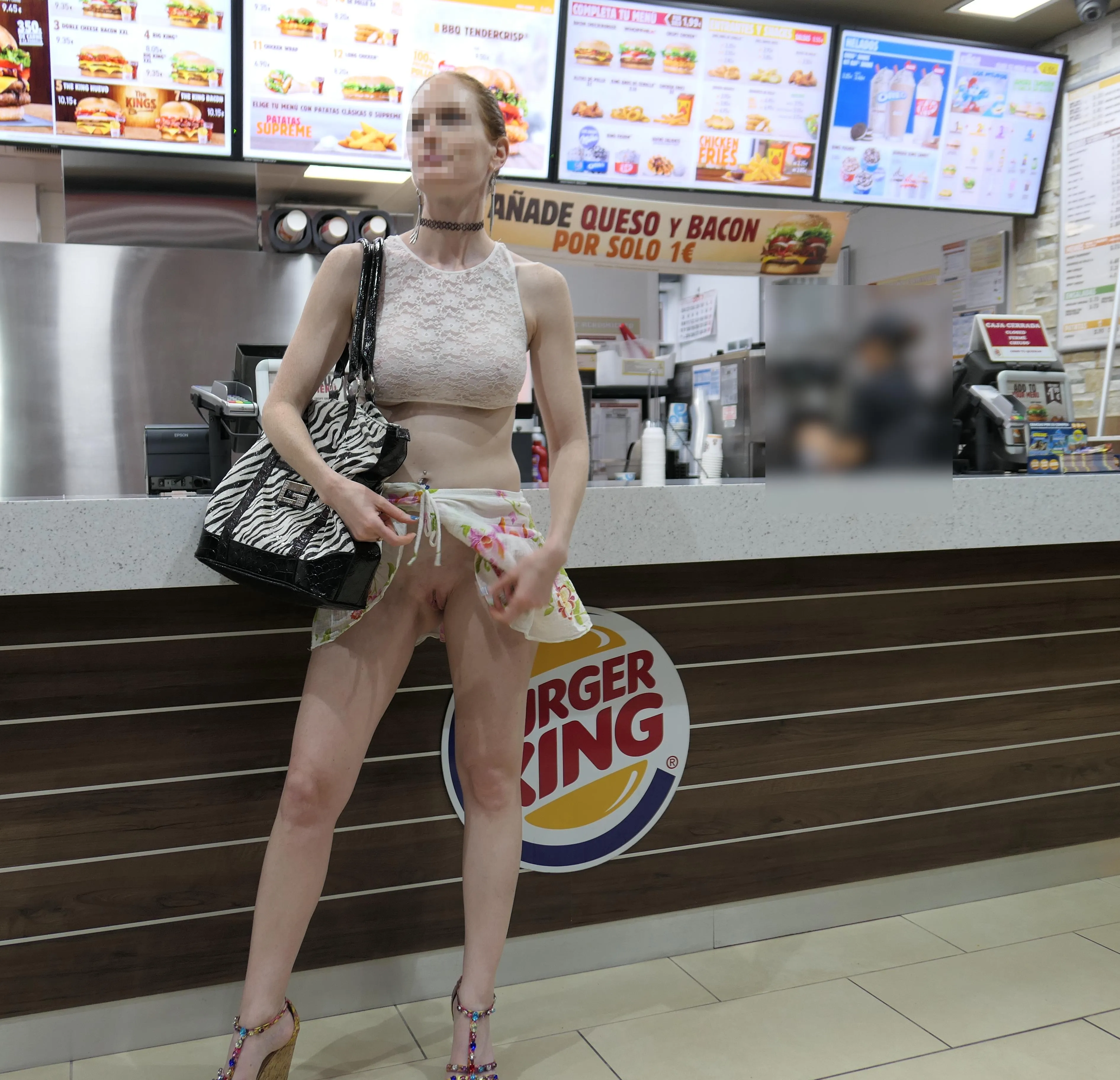 Flashing at Burger King