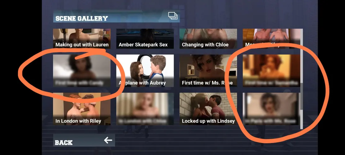 How can I unlock these scene 