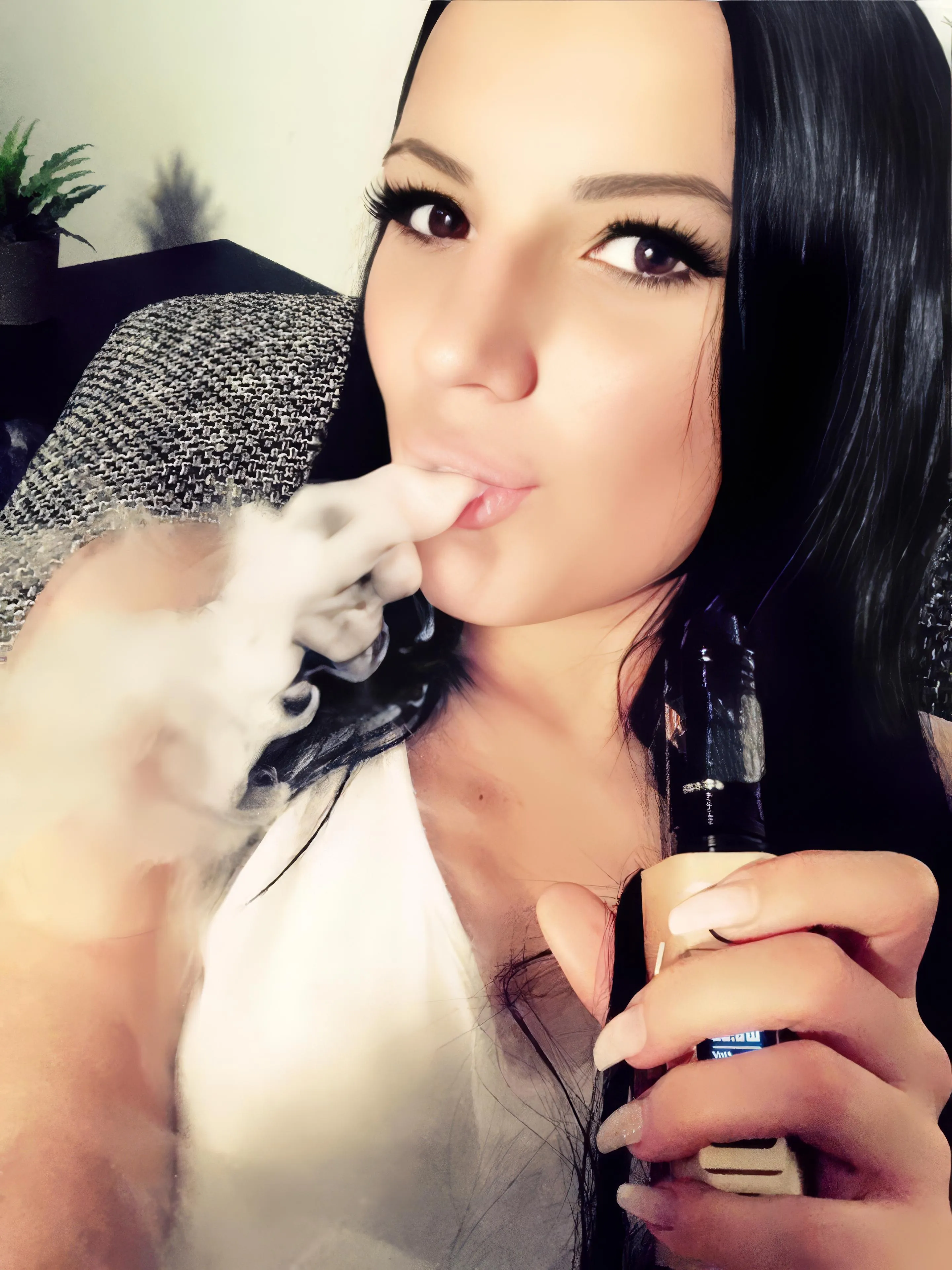 Jolee Love is smoking