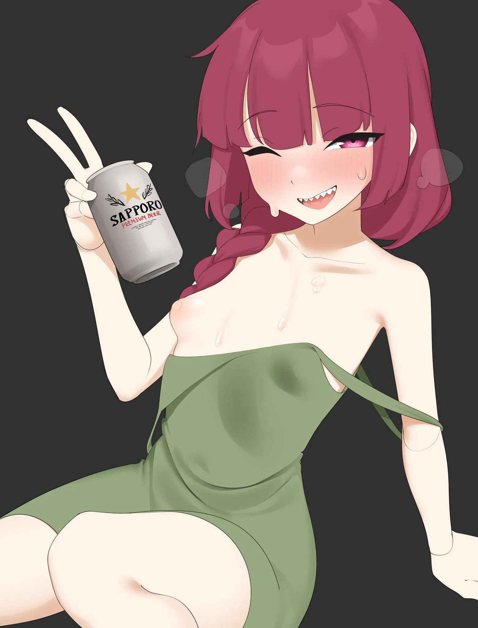 Kikuri is pretty drunk again (kijikoru)