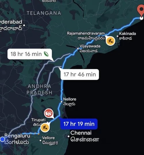 [[m] for F/C] On a bike trip from blr to vizag. Looking for adventure on the way