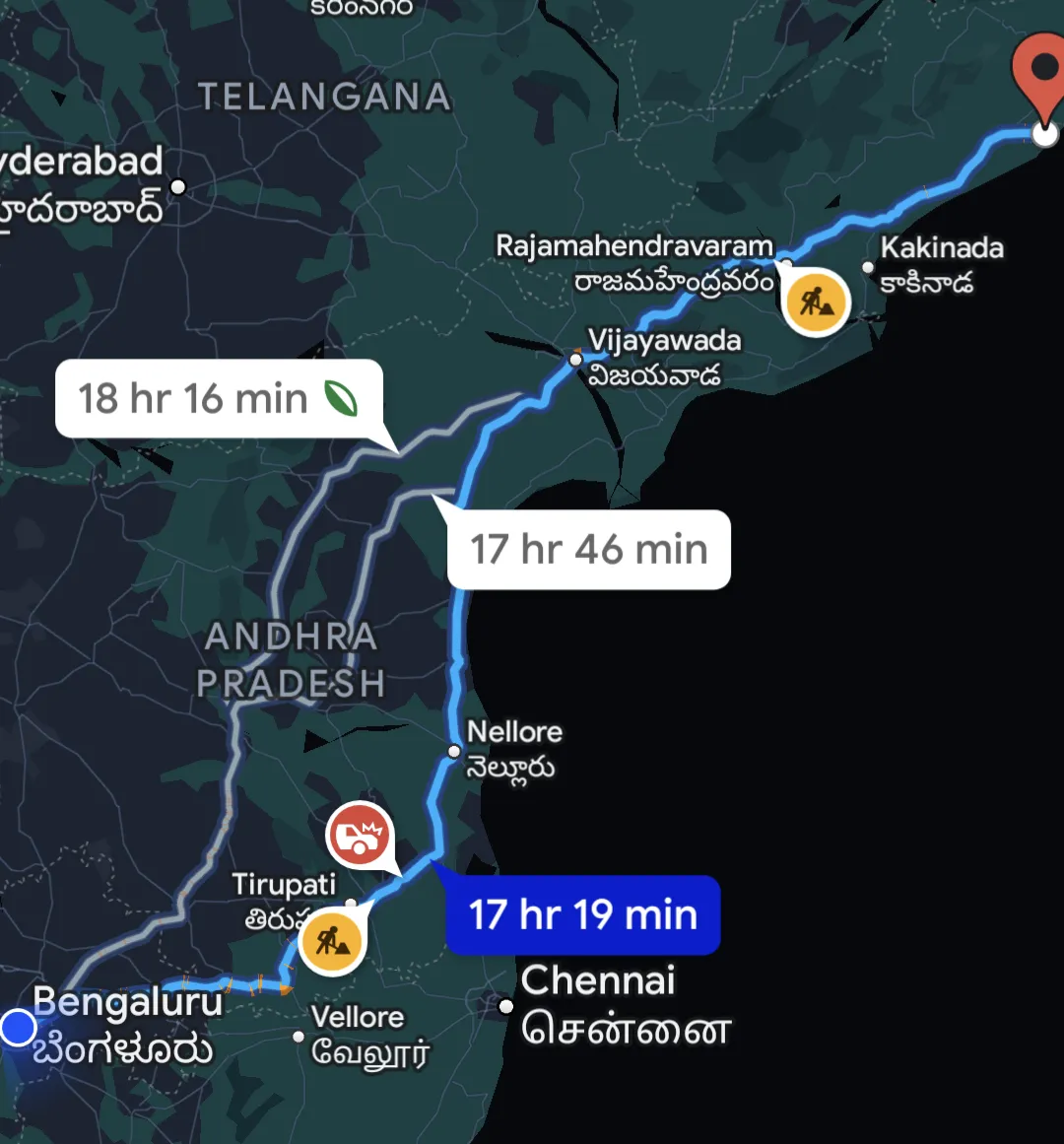 [[m] for F/C] On a bike trip from blr to vizag. Looking for adventure on the way