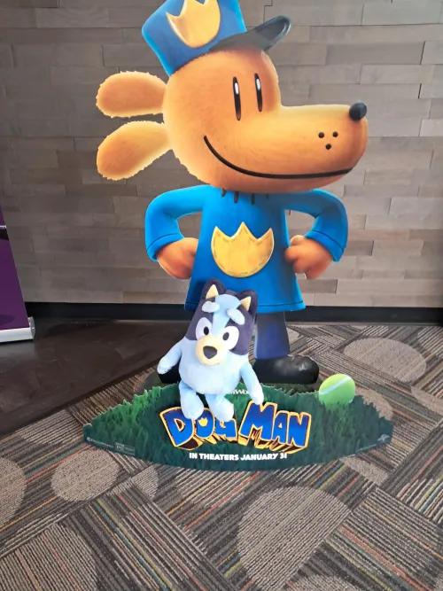 Me and Bluey are going to see Dogman today