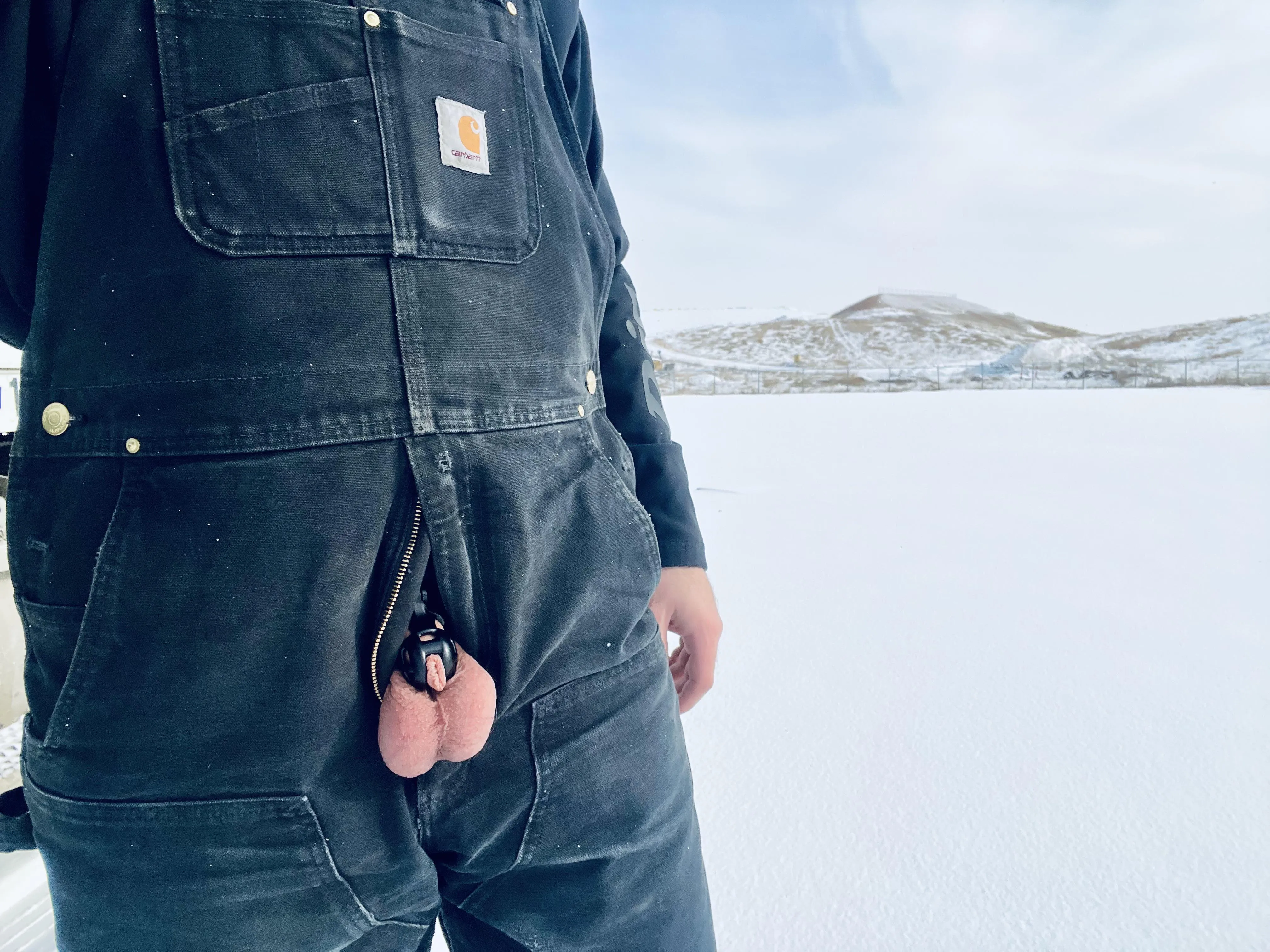 Nothing but snow and small cages out here