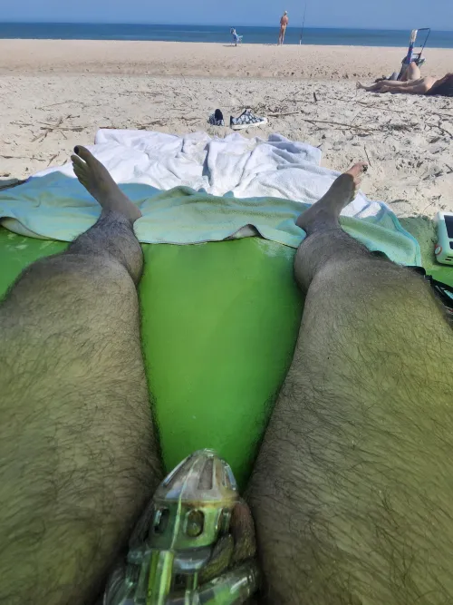 Relaxing at the beach