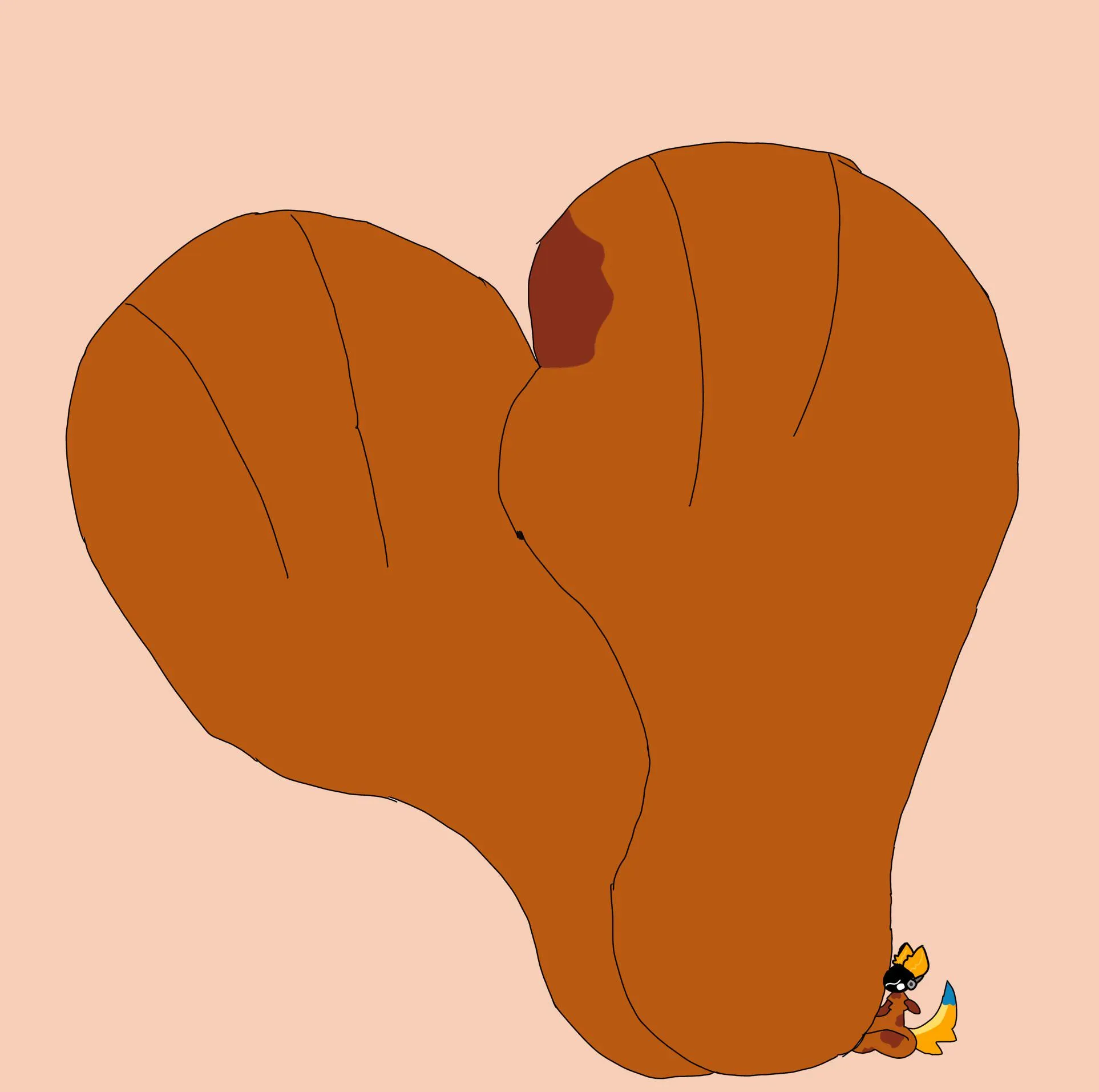 This goober has some big paws